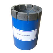 Impregnated diamond casing shoe bits