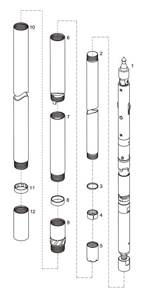 Chinese Standard Wireline Double Tube Core Barrels